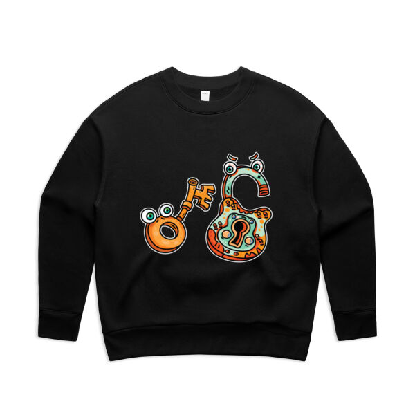 Lock & Key - AS Colour - Women's Relax Crew Thumbnail