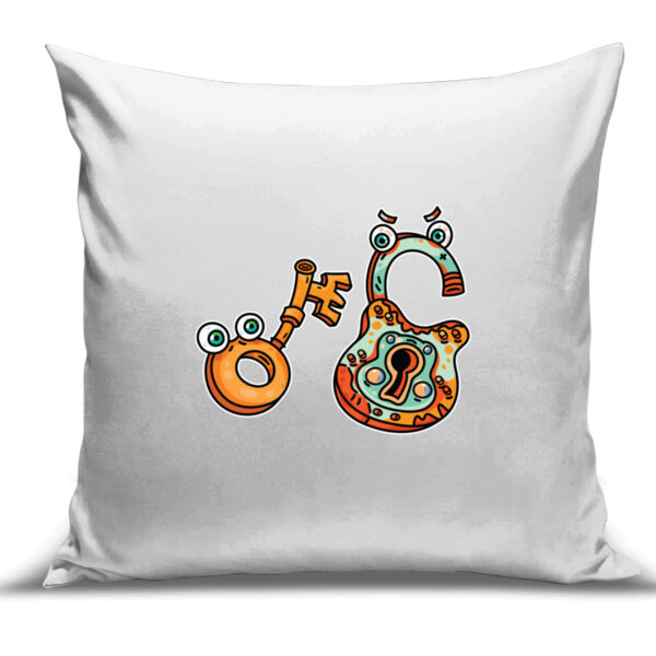 Lock & Key - Cushion Cover - 100% Linen Thumbnail