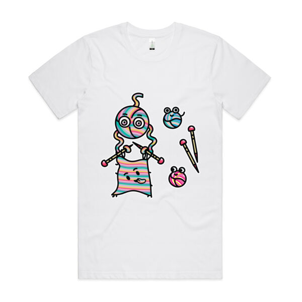 Knitted into a Corner - AS Colour - Organic Cotton Unisex Tee Thumbnail