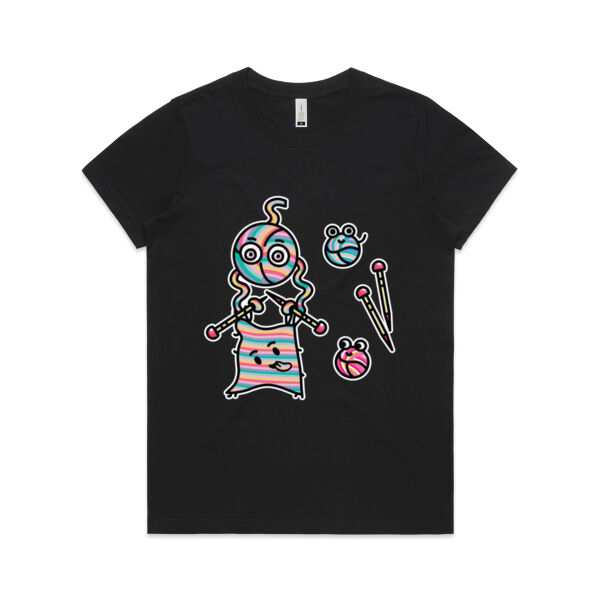 Knitted into a Corner - AS Colour - Women's  Maple ORGANIC Tee Thumbnail