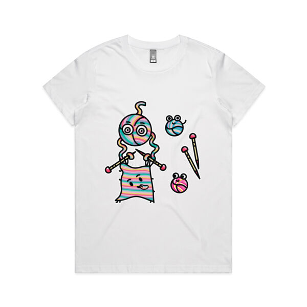 Knitted into a Corner - AS Colour - Women's Maple Tee Thumbnail