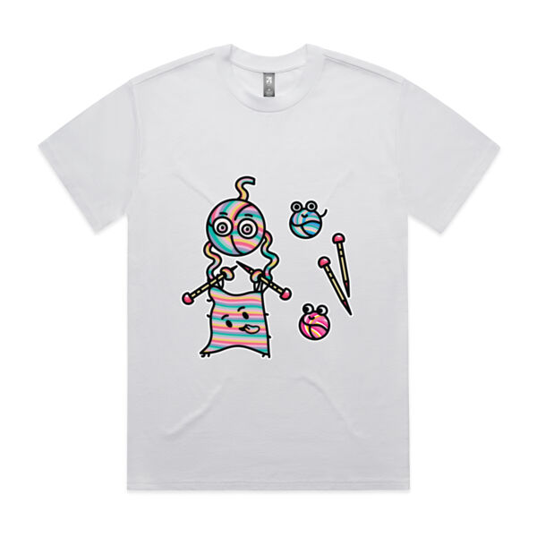 Knitted into a Corner - AS Colour - Men's Heavy Tee Thumbnail