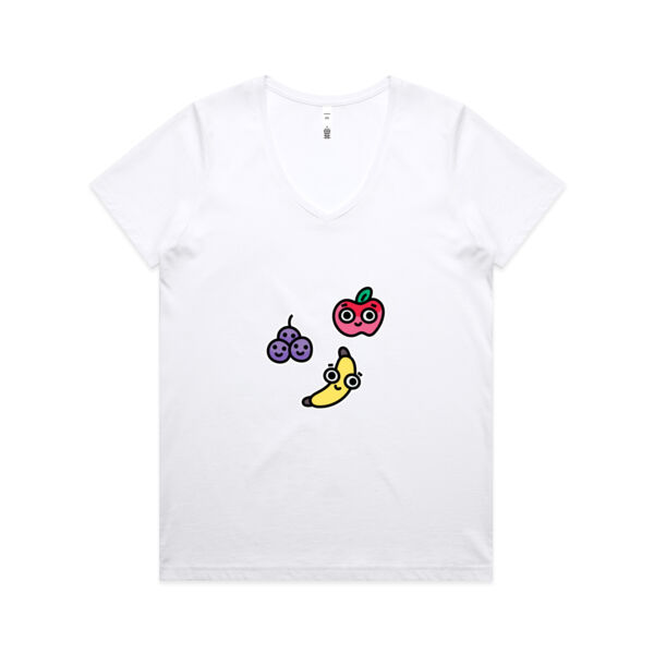 Eat me! - Fruity - AS Colour - Women's Maple V Neck Tee Thumbnail