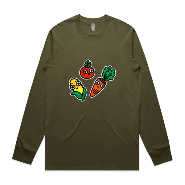 Eat me! - Veggie - AS Colour -  Men's Staple L/S Tee  Thumbnail