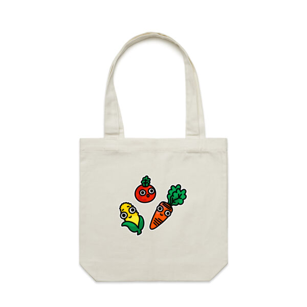 Eat me! - Veggie - AS Colour - Canvas Tote 'Carrie' Bag  Thumbnail
