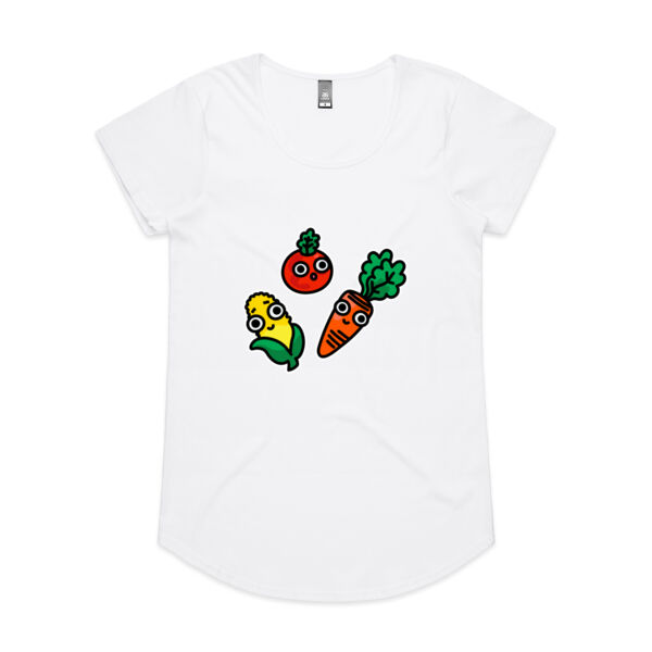 Eat me! - Veggie - AS Colour - Women's 'Mali' Scoop Tee Thumbnail