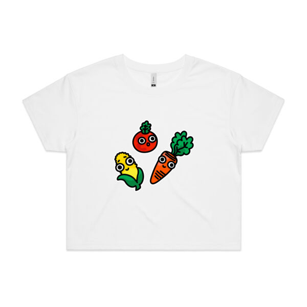 Eat me! - Veggie - AS Colour - Women's Crop Tee Thumbnail