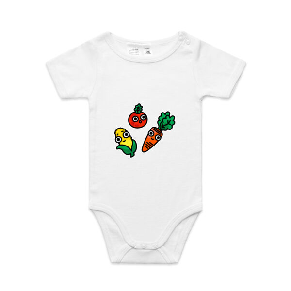 Eat me! - Veggie - AS Colour - Baby 'Mini-me' Onesie Romper Thumbnail