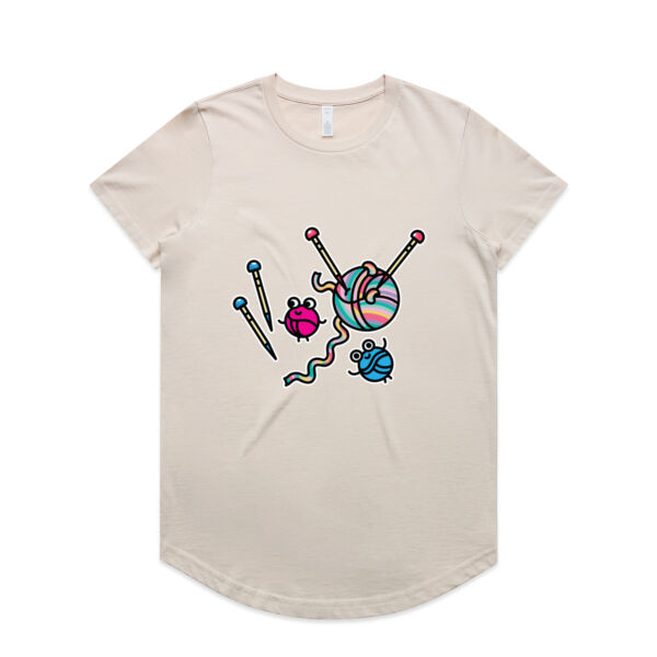 Knitter Critter - AS Colour - Women's Maple Curve Tee Thumbnail