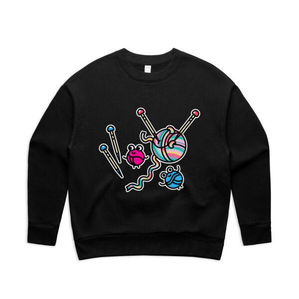 Knitter Critter - AS Colour - Women's Relax Crew Thumbnail