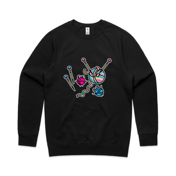 Knitter Critter - AS Colour - Men's Supply Crew Sweatshirt Thumbnail