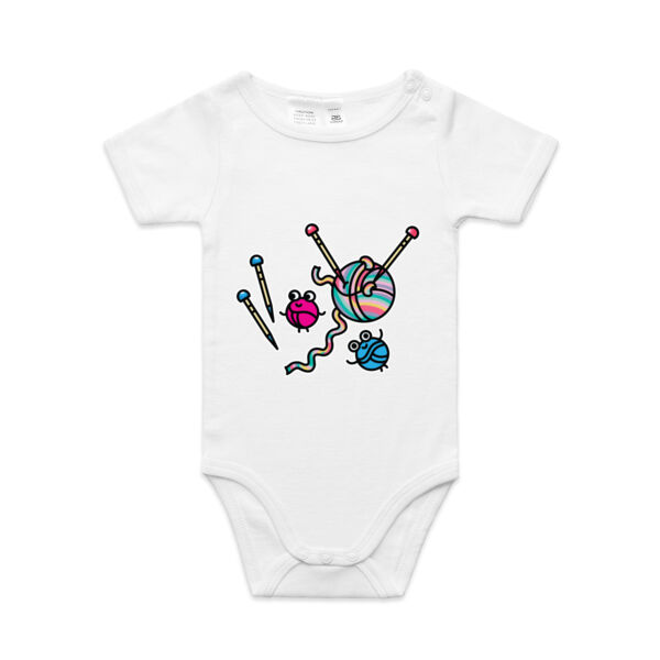 Knitter Critter - AS Colour - Baby 'Mini-me' Onesie Romper Thumbnail