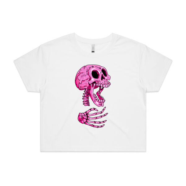 Give me a Hand, Skully - AS Colour - Women's Crop Tee Thumbnail
