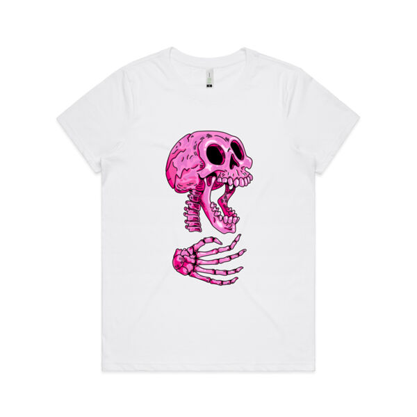 Give me a Hand, Skully - AS Colour - Women's  Maple ORGANIC Tee Thumbnail