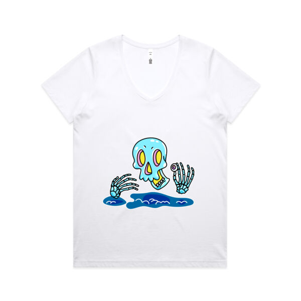 No Eye, Dear! - AS Colour - Women's Maple V Neck Tee Thumbnail