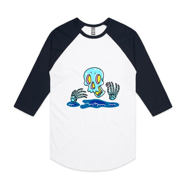No Eye, Dear! - AS Colour - 3/4 Raglan Baseball Sleeve Tee Thumbnail
