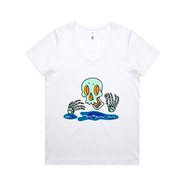 This is Skel-o-ween! - AS Colour - Women's Maple V Neck Tee Thumbnail