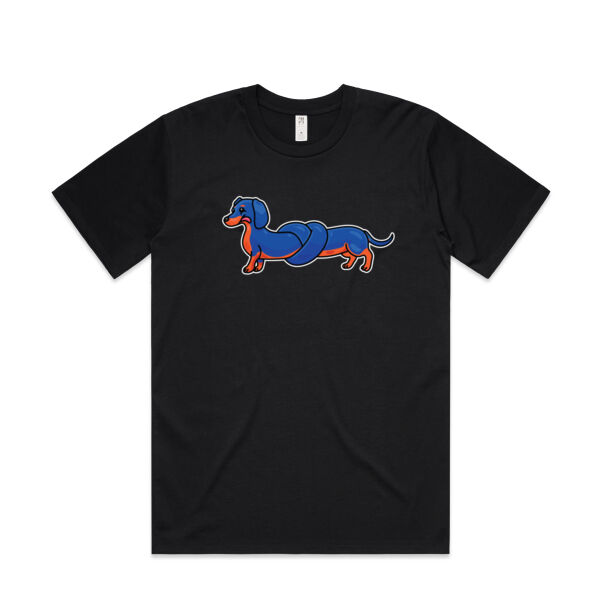 Sausage Dog - Pretzel Black & Tan - AS Colour - Mens Classic Minus Tee Thumbnail