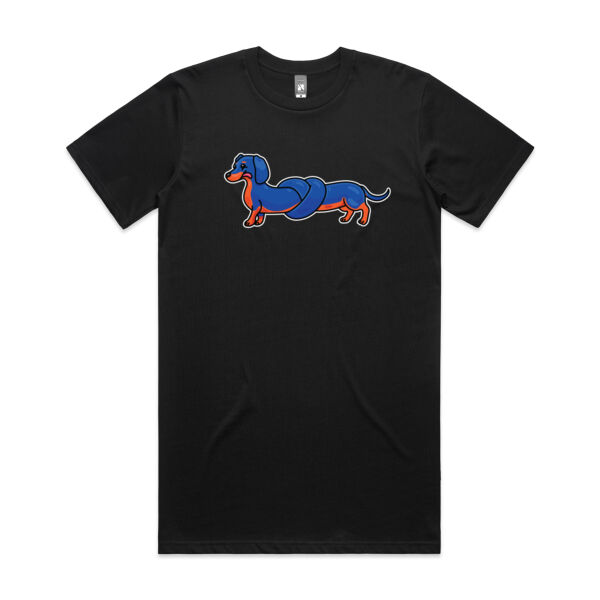 Sausage Dog - Pretzel Black & Tan - AS Colour - Classic Plus Tee  Thumbnail