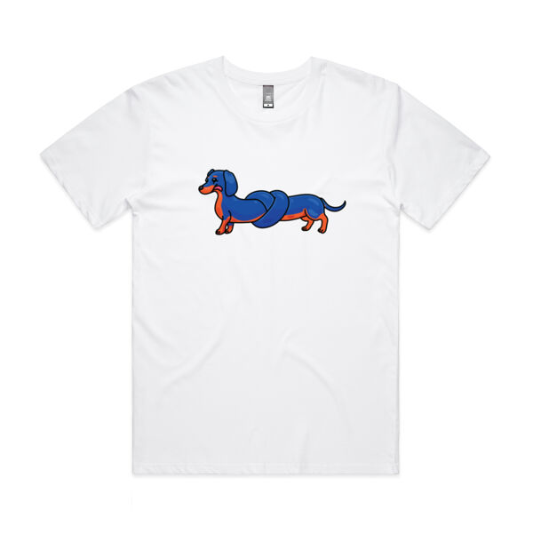 Sausage Dog - Pretzel Black & Tan - AS Colour - Mens Staple Minus Tee  Thumbnail