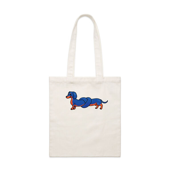 Sausage Dog - Pretzel Black & Tan - AS Colour - Parcel Tote (Smallest) Thumbnail