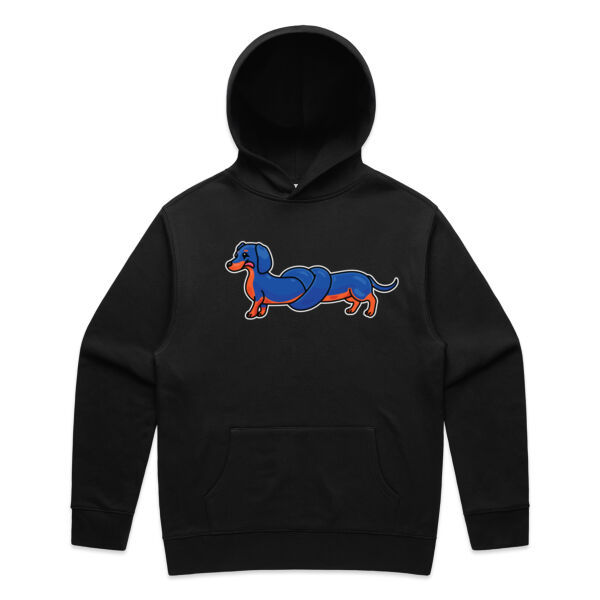 Sausage Dog - Pretzel Black & Tan - AS Colour - Mens Relax Hood Thumbnail