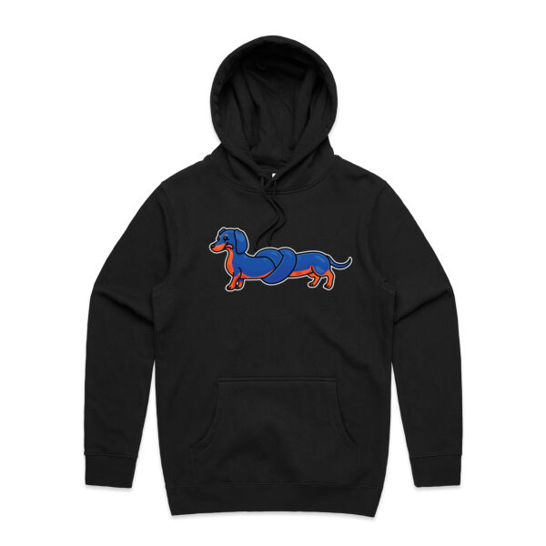 Sausage Dog - Pretzel Black & Tan - AS Colour - Stencil Hood Thumbnail