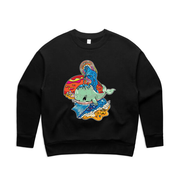 A Whale of a Time - AS Colour - Women's Relax Crew Thumbnail