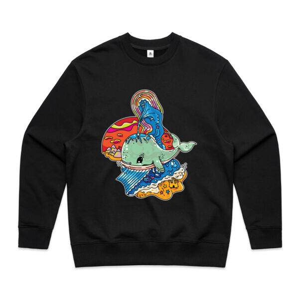 A Whale of a Time - AS Colour - Men's Heavy Crew Thumbnail