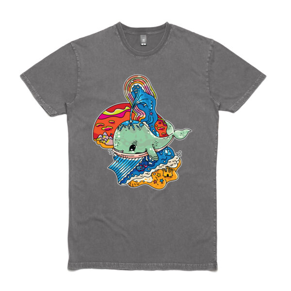 A Whale of a Time - AS Colour Stone Wash Staple Tee Thumbnail