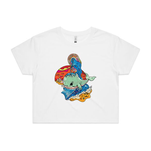 A Whale of a Time - AS Colour - Women's Crop Tee Thumbnail