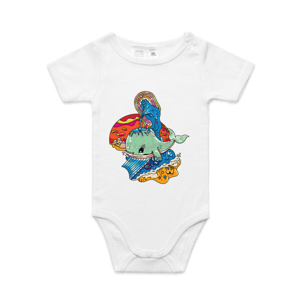 A Whale of a Time - AS Colour - Baby 'Mini-me' Onesie Romper Thumbnail