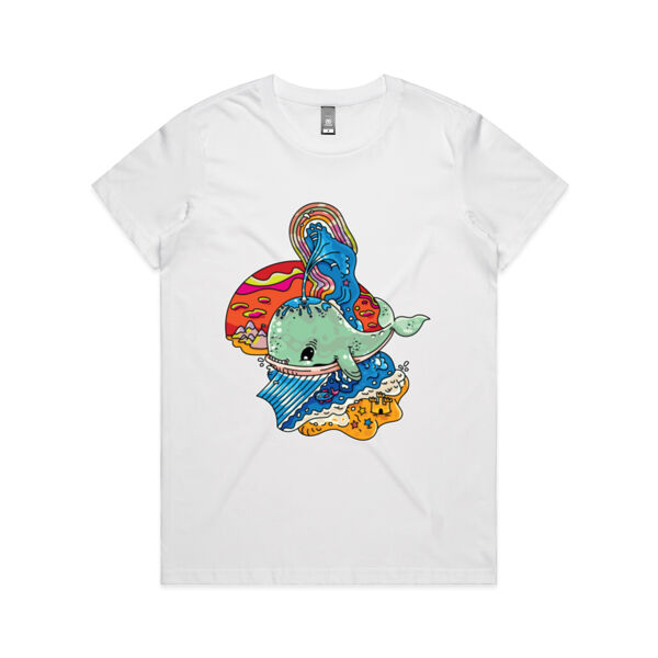 A Whale of a Time - AS Colour - Women's Maple Tee Thumbnail