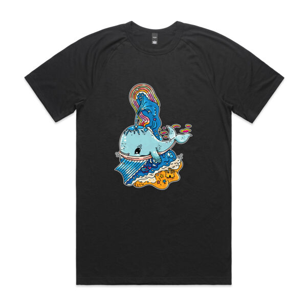 A Whale of a Time - Blue Version - AS Colour - Staple Active Blend Tee Thumbnail