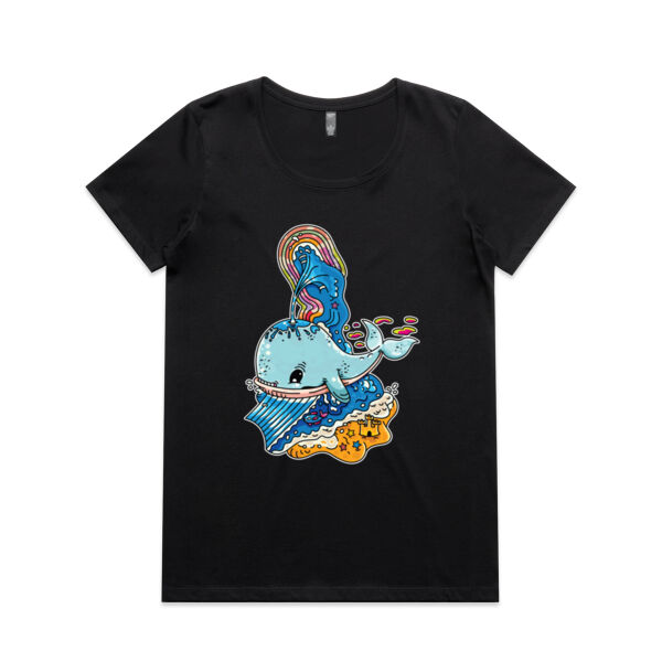 A Whale of a Time - Blue Version - AS Colour - Women's Maple Scoop Tee Thumbnail