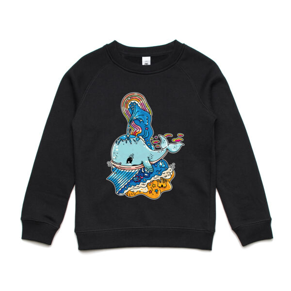 A Whale of a Time - Blue Version - AS Colour - Youth Supply Crew Sweatshirt Thumbnail