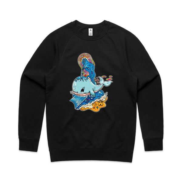 A Whale of a Time - Blue Version - AS Colour - Men's Supply Crew Sweatshirt Thumbnail