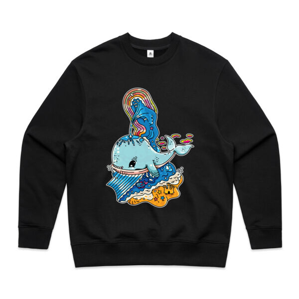 A Whale of a Time - Blue Version - AS Colour - Men's Heavy Crew Thumbnail