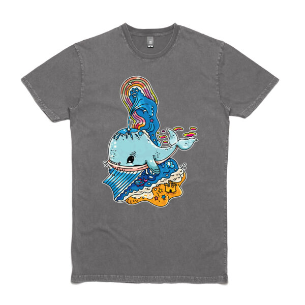 A Whale of a Time - Blue Version - AS Colour Stone Wash Staple Tee Thumbnail