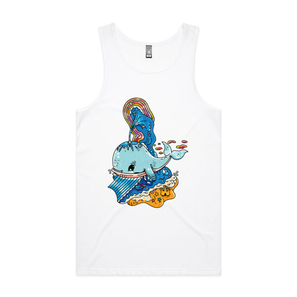 A Whale of a Time - Blue Version - AS Colour - Men's Lowdown Singlet Thumbnail