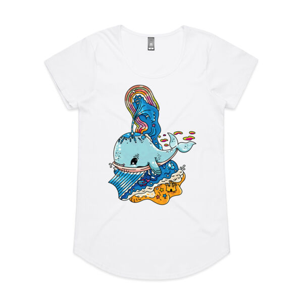 A Whale of a Time - Blue Version - AS Colour - Women's 'Mali' Scoop Tee Thumbnail
