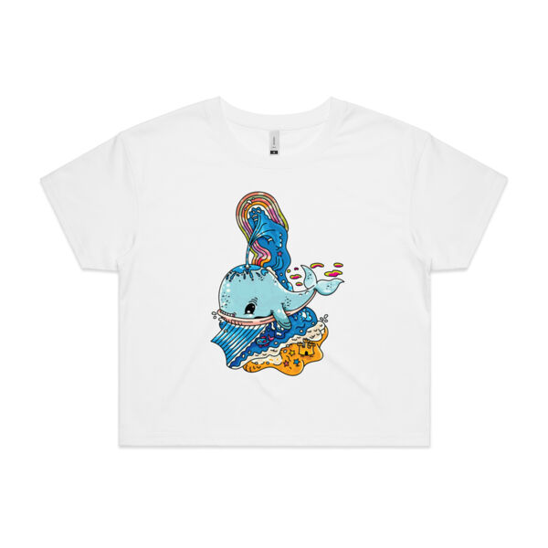A Whale of a Time - Blue Version - AS Colour - Women's Crop Tee Thumbnail
