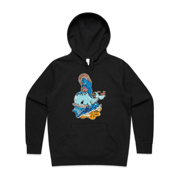 A Whale of a Time - Blue Version - AS Colour - Women's Stencil Hood Thumbnail