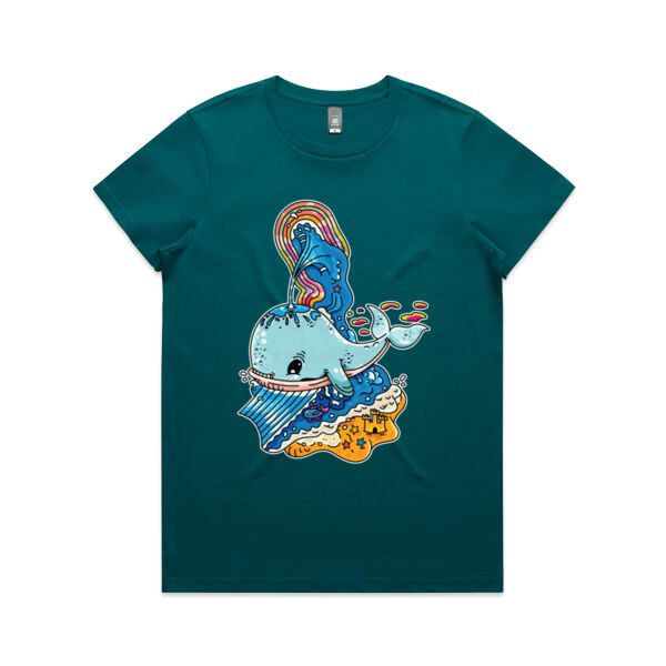 A Whale of a Time - Blue Version - AS Colour - Women's Maple Tee Thumbnail