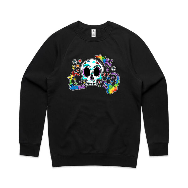 Skull Splash - AS Colour - Men's Supply Crew Sweatshirt Thumbnail