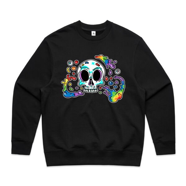 Skull Splash - AS Colour - Men's Heavy Crew Thumbnail