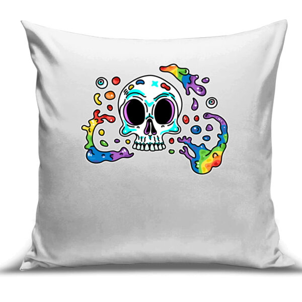Skull Splash - Cushion Cover - 100% Linen Thumbnail