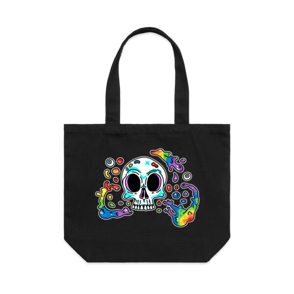 Skull Splash - AS Colour Shoulder Tote Bag Thumbnail