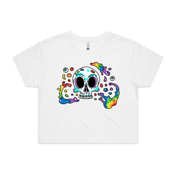 Skull Splash - AS Colour - Women's Crop Tee Thumbnail