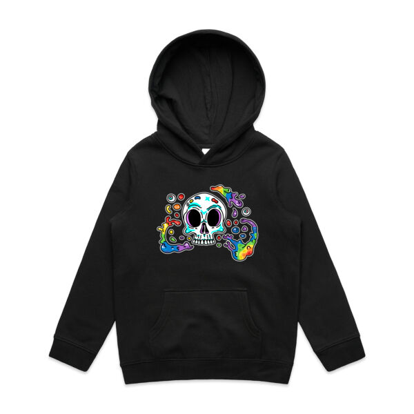 Skull Splash - AS Colour - Youth Supply Hood Thumbnail